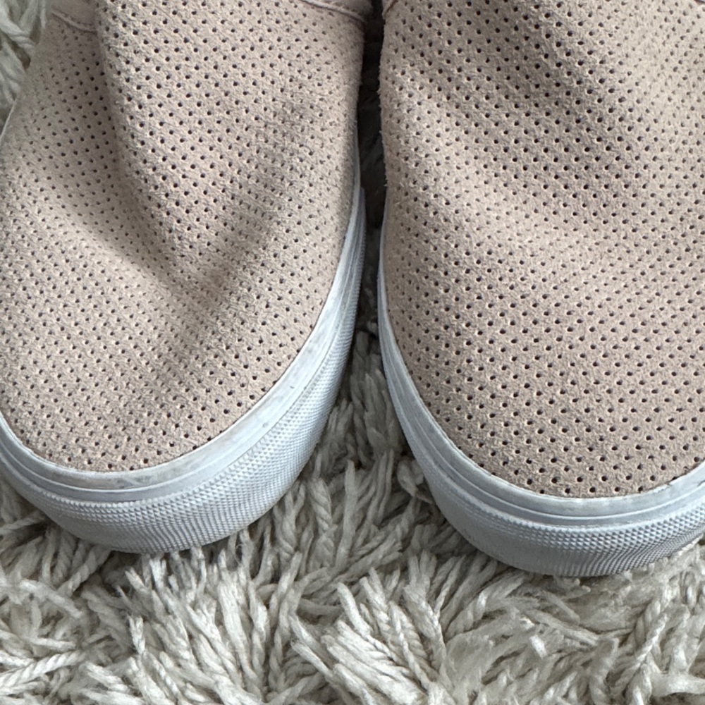 Vans Light Pink Perforated Slip-Ons - Picture 5 of 8